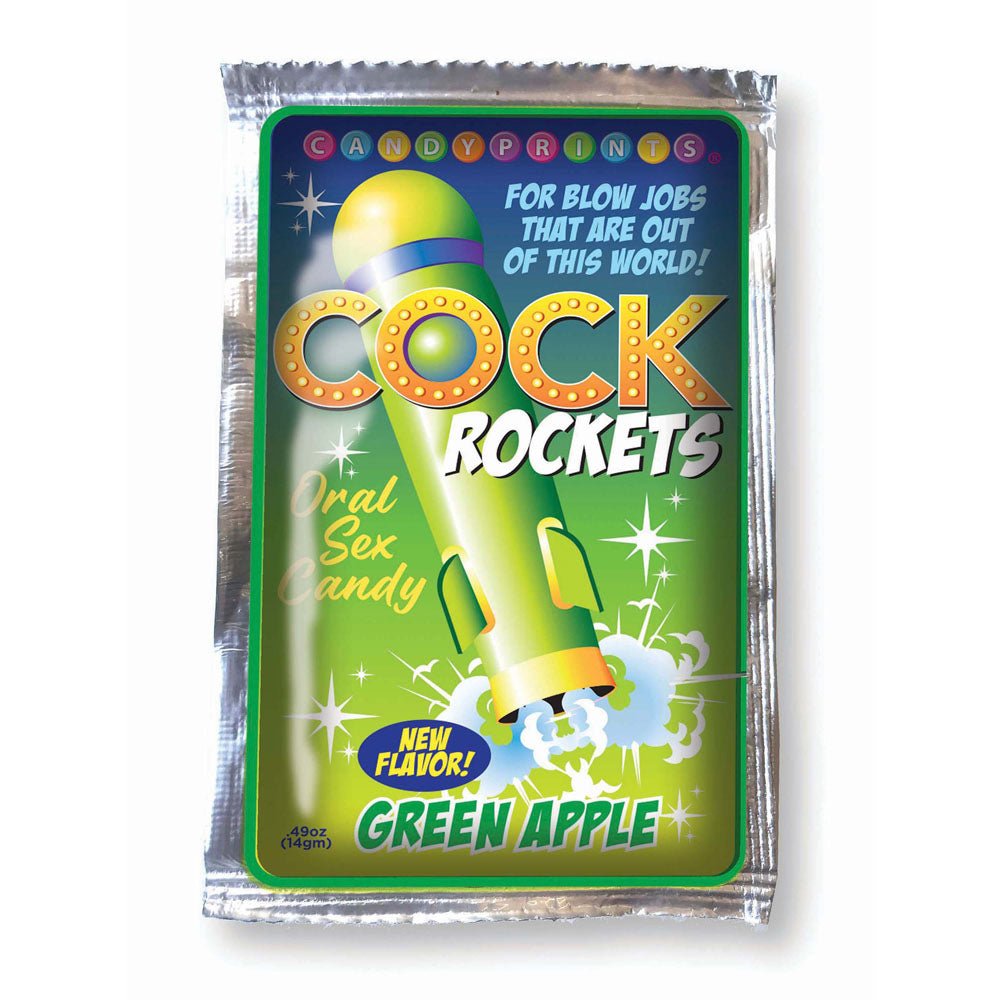 Cock Rockets - Green Apple Flavoured Oral Sex Candy - 15g