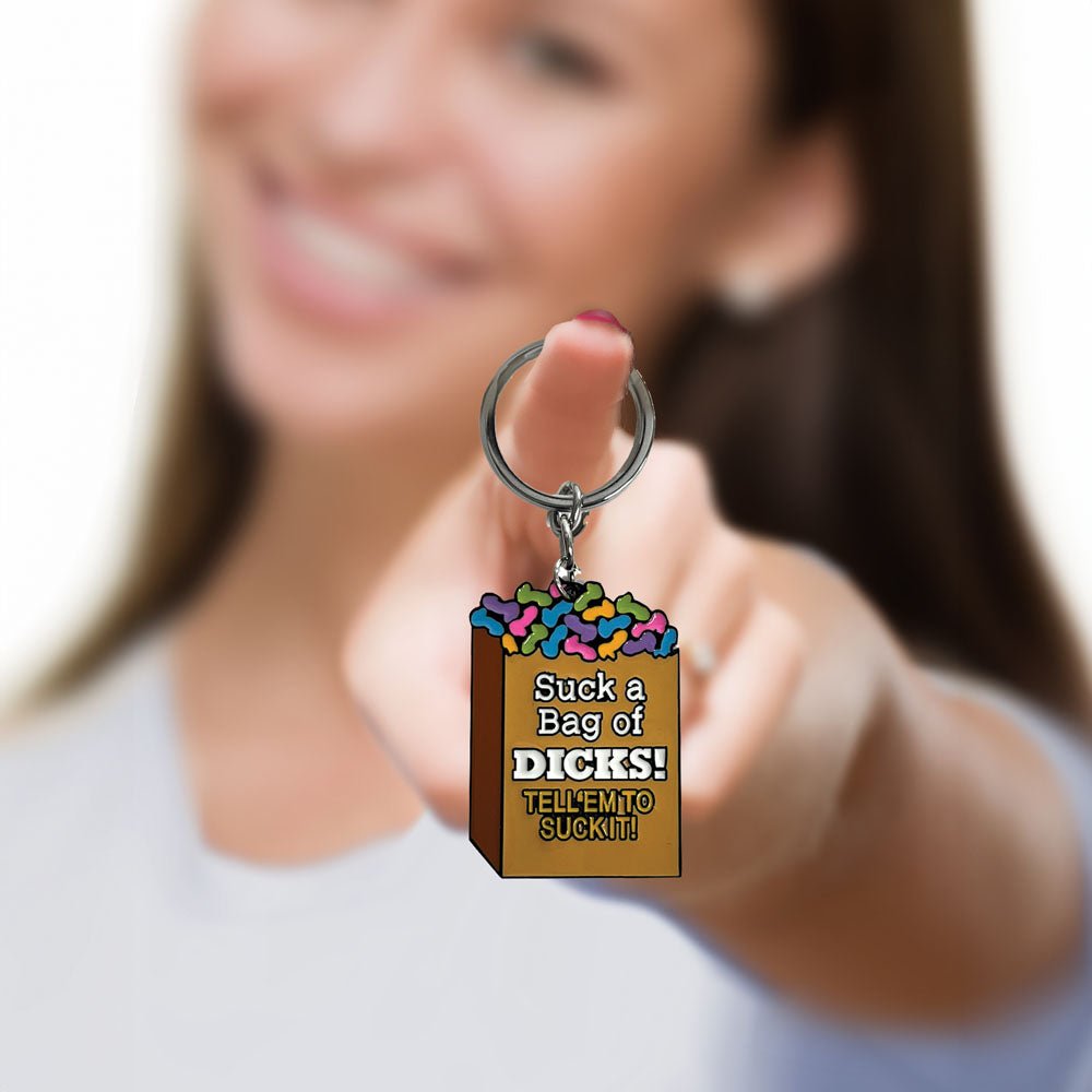 Super Fun Key Chain - Suck A Bag