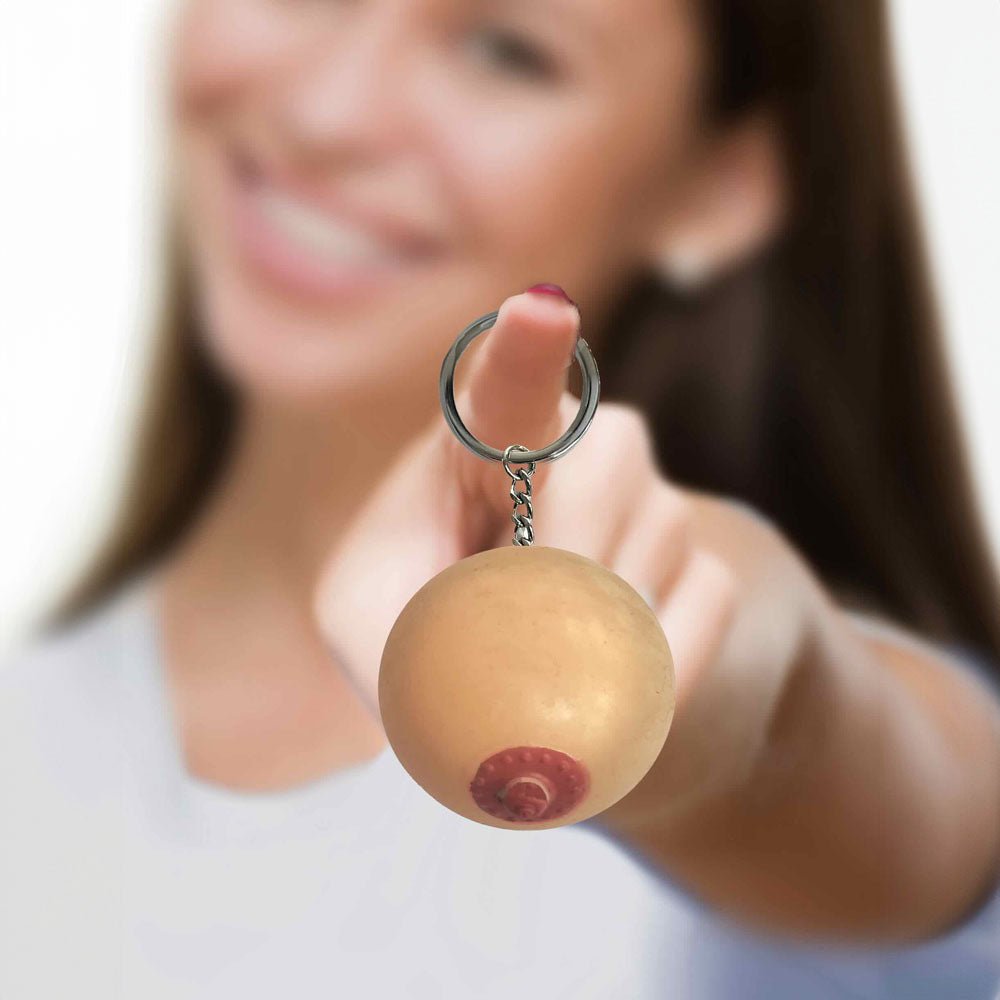 Super Fun Key Chain - Squishy Boob