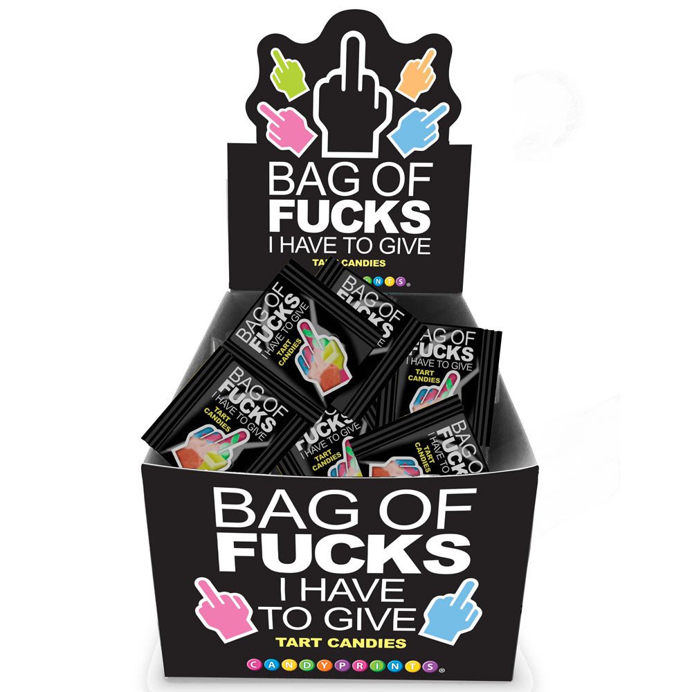 Bag Of Fucks I Have To Give - Fruit Flavoured Lollies - Display of 100