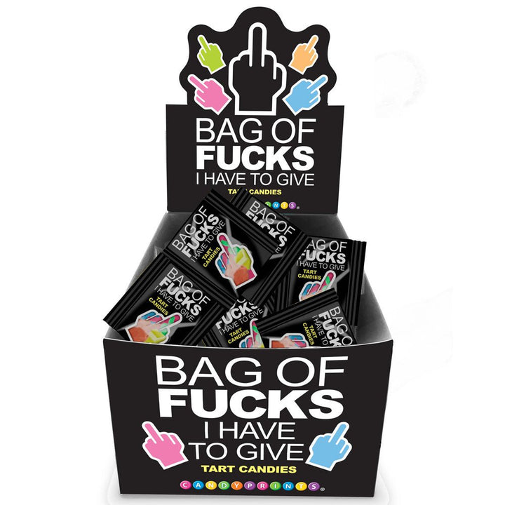 Bag Of Fucks I Have To Give - Fruit Flavoured Lollies - Display of 100