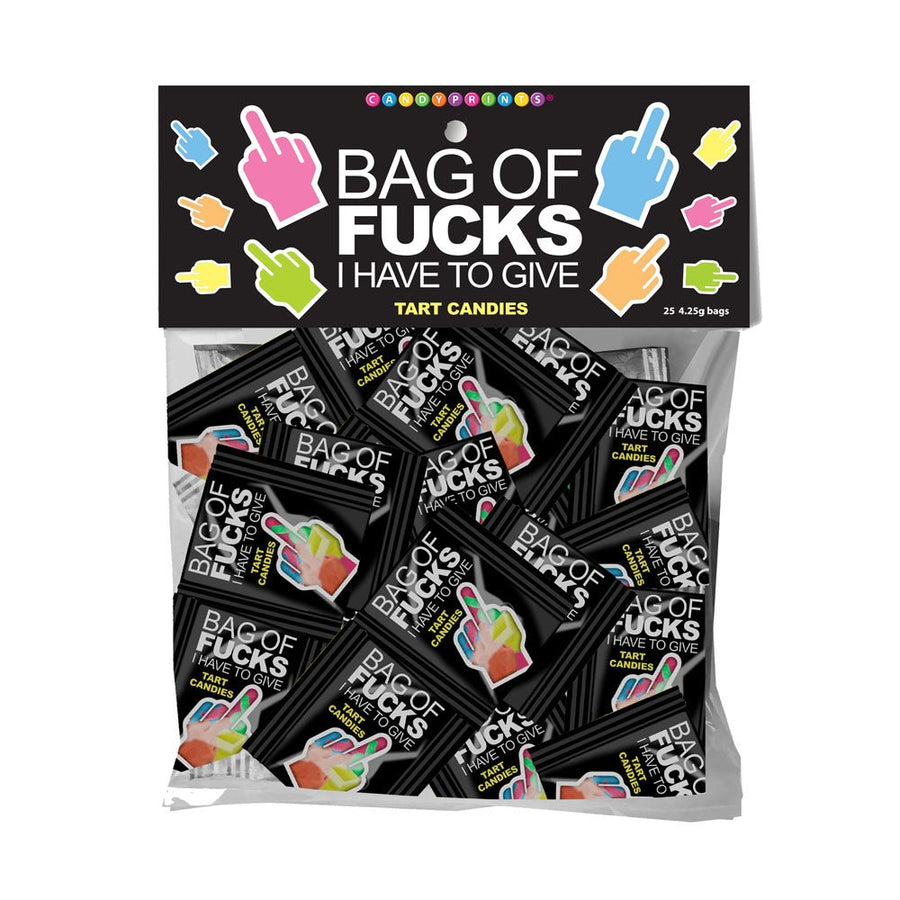 Bag Of Fucks I Have To Give - Fruit Flavoured Lollies - Bag of 25