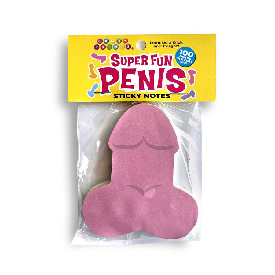 Super Fun Penis Multi Coloured Sticky Notes -  100 Pack
