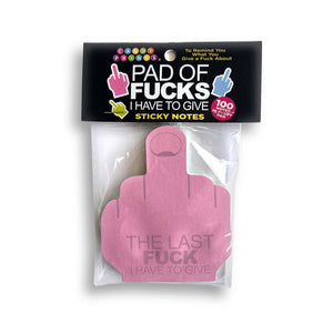 Last Fuck I Have To Give Sticky Notes - Multi Coloured 100 Pack