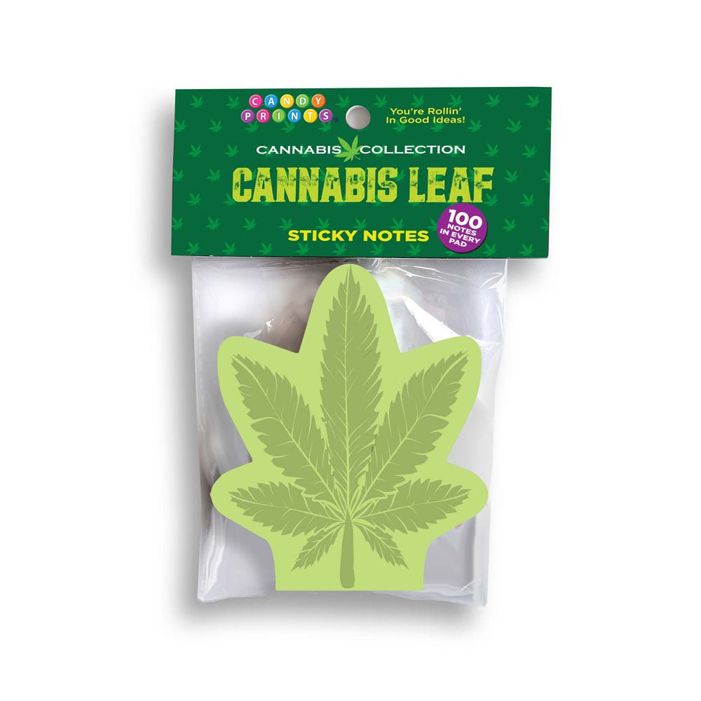 Cannabis Leaf Sticky Notes - 100 Pack