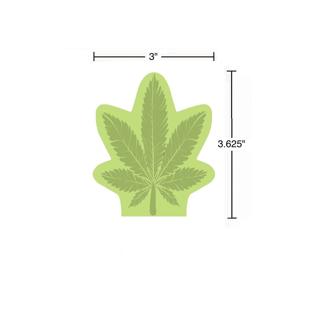 Cannabis Leaf Sticky Notes - 100 Pack