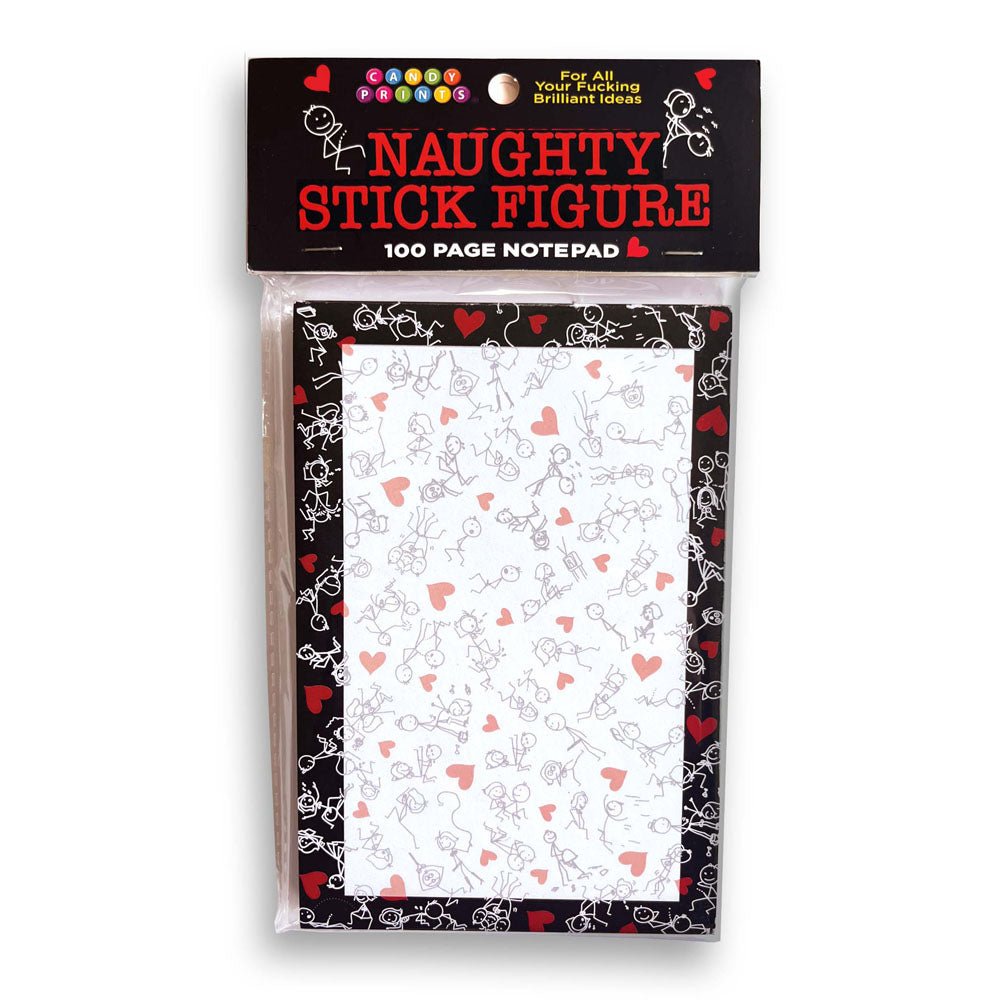 Naughty Stick Figure Notepad - 100 Pages