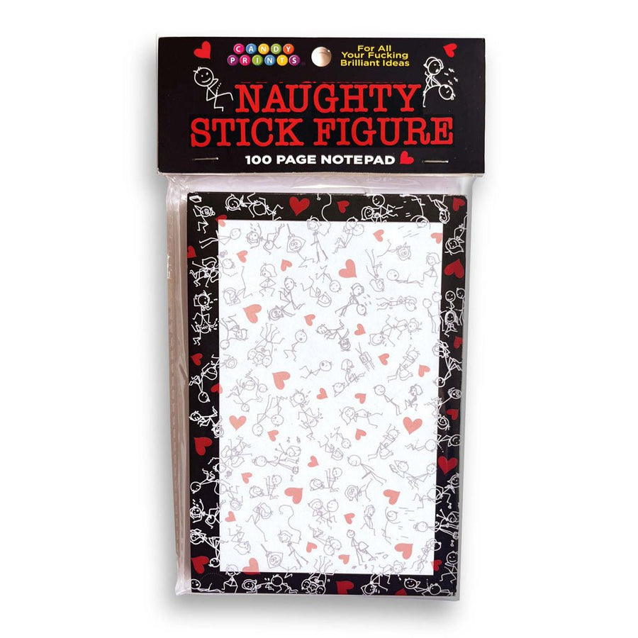 Naughty Stick Figure Notepad - 100 Pages