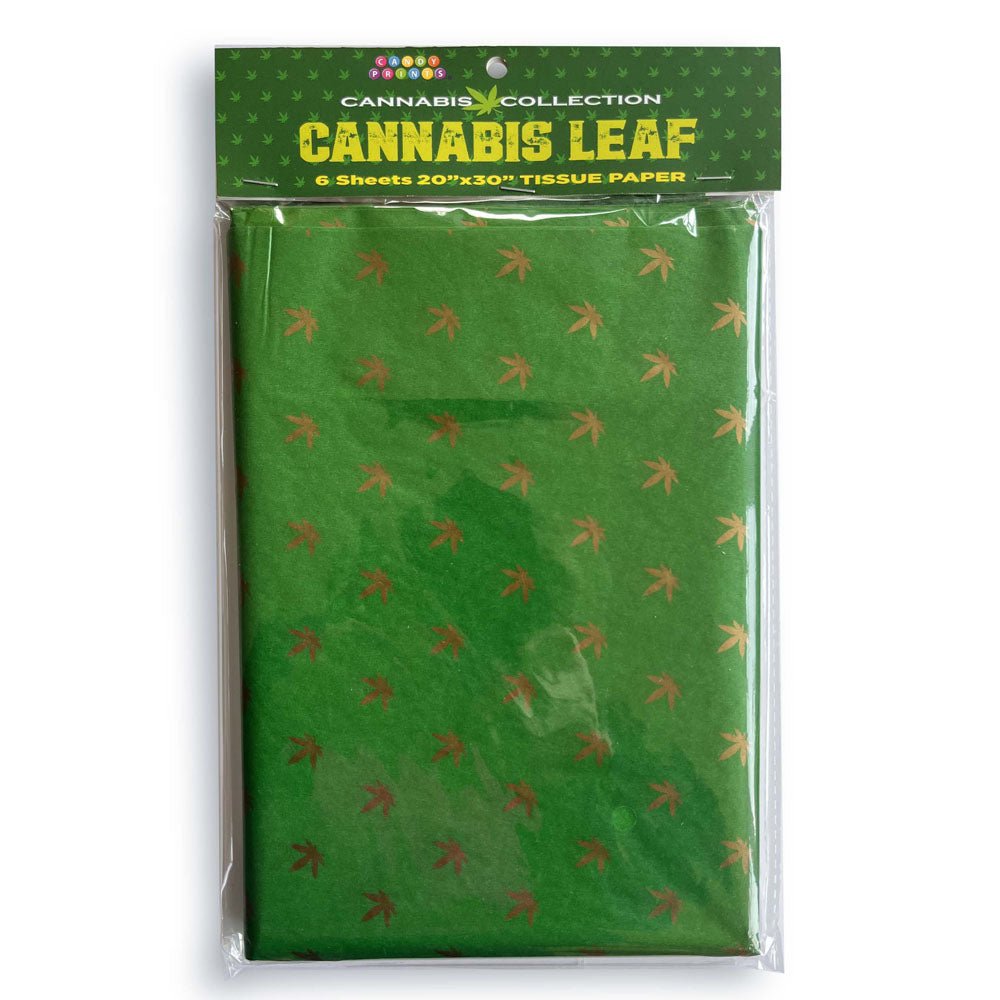 Cannabis Leaf Tissue Paper Sheets - 6 Pack
