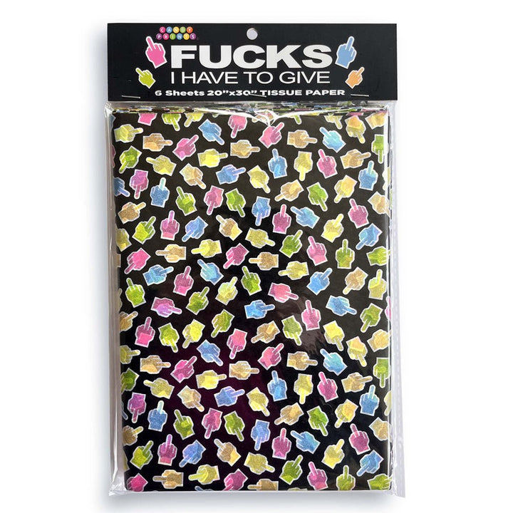Fucks I Have To Give Tissue Paper Sheets - 6 Pack