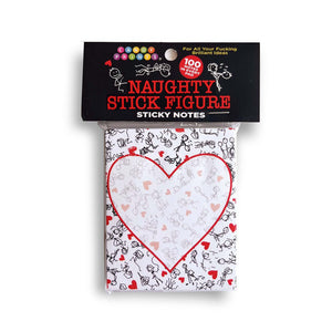 Naughty Stick Figure Sticky Notes - 100 Pack