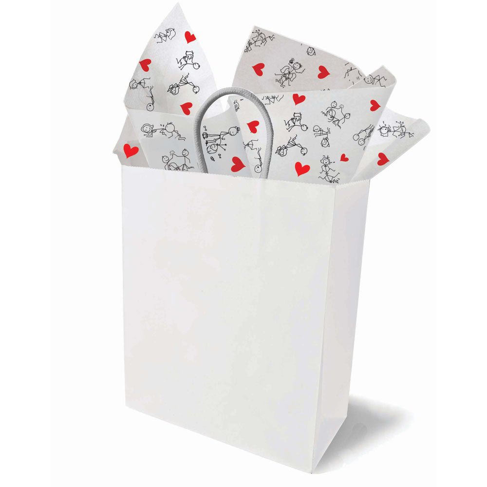 Naughty Stick Figure Tissue Paper Sheets - 6 Pack