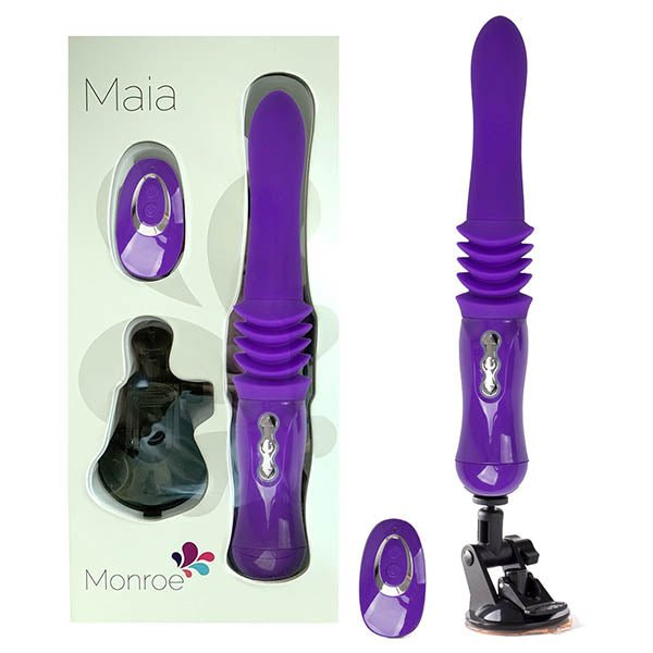 Maia Monroe Portable Thrusting Vibe - Purple