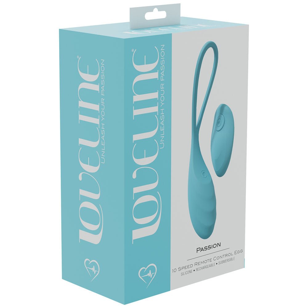 Loveline Passion - Vibrating Egg with Wireless Remote -  Blue