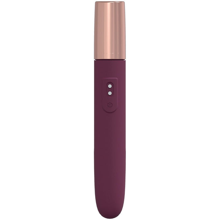 Loveline The Traveler - Vibrator with Lube Applicator - Burgundy