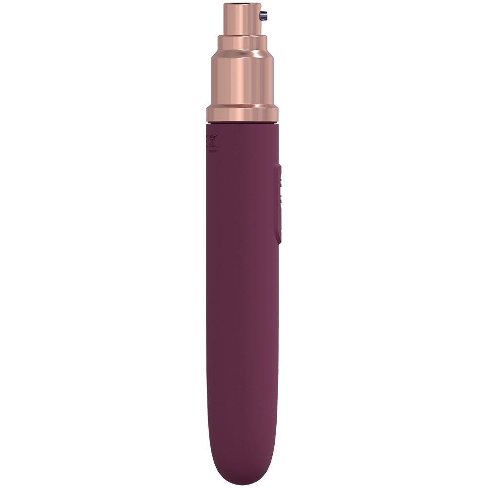 Loveline The Traveler - Vibrator with Lube Applicator - Burgundy