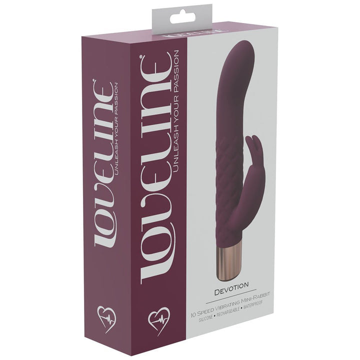 Loveline Devotion Rabbit Vibrators - Burgundy