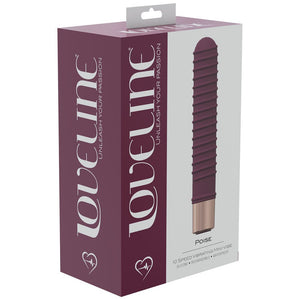 Loveline Poise mini Vibrator - Burgundy