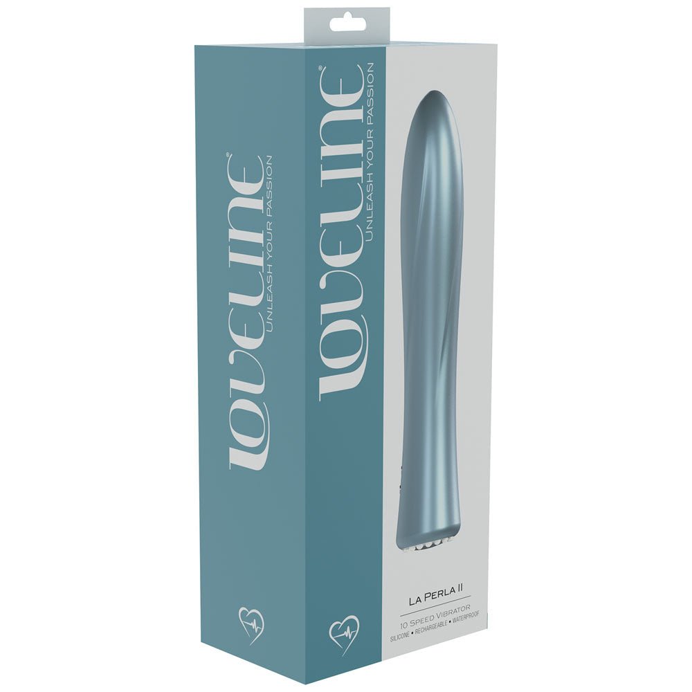 Loveline La Perla II Vibrator - Pearlescent Blue