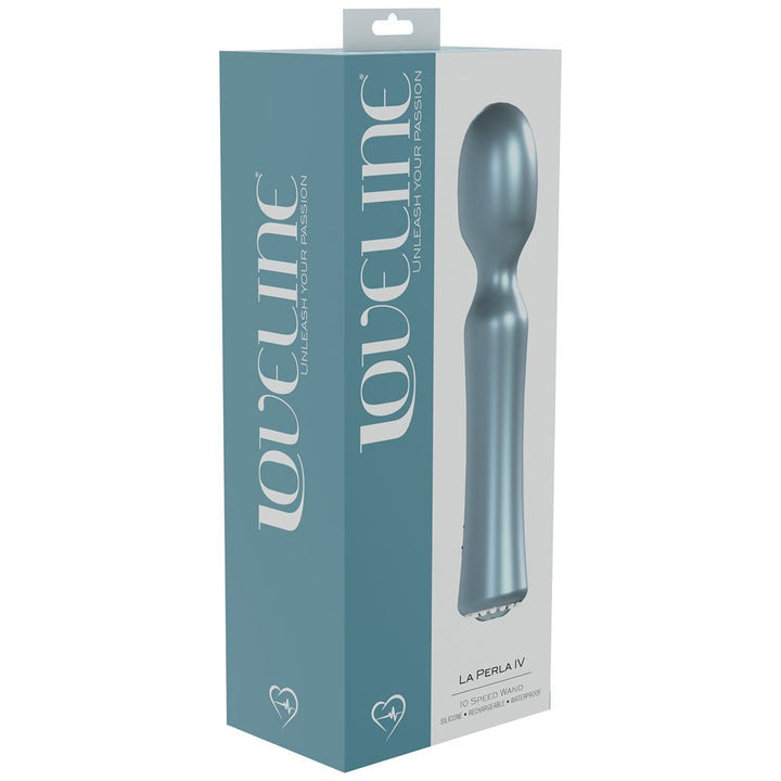 Loveline La Perla IV Massage Wand - Pearlescent Blue