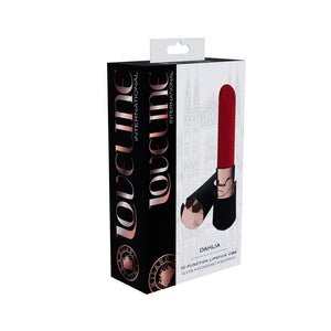 Loveline Dahlia Lipstick Vibrator - Black/Red