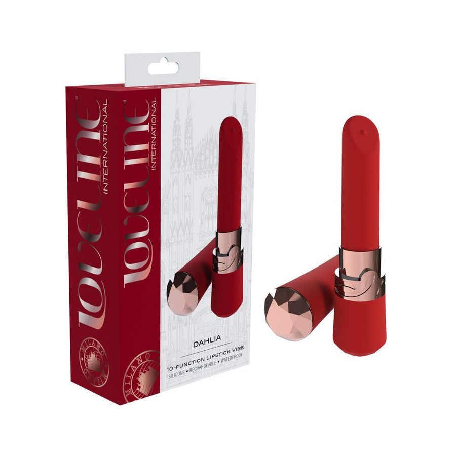 Loveline Dahlia Lipstick Vibrator - Red