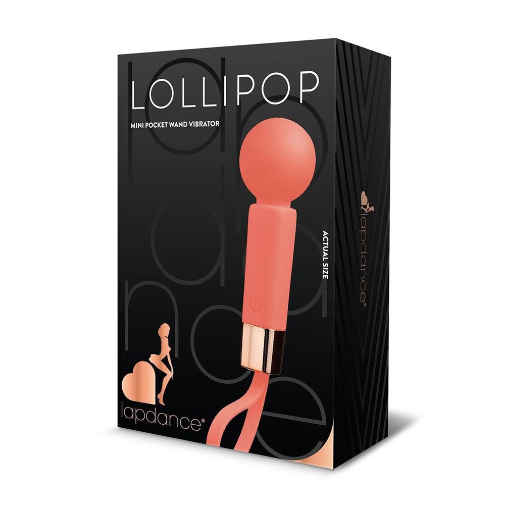 Lapdance Lollipop Mini Pocket Wand Massager - Pink