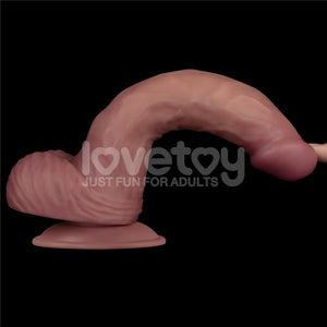 Dual Density Power Cock - 9 Inch Flesh Vibrating Dildo