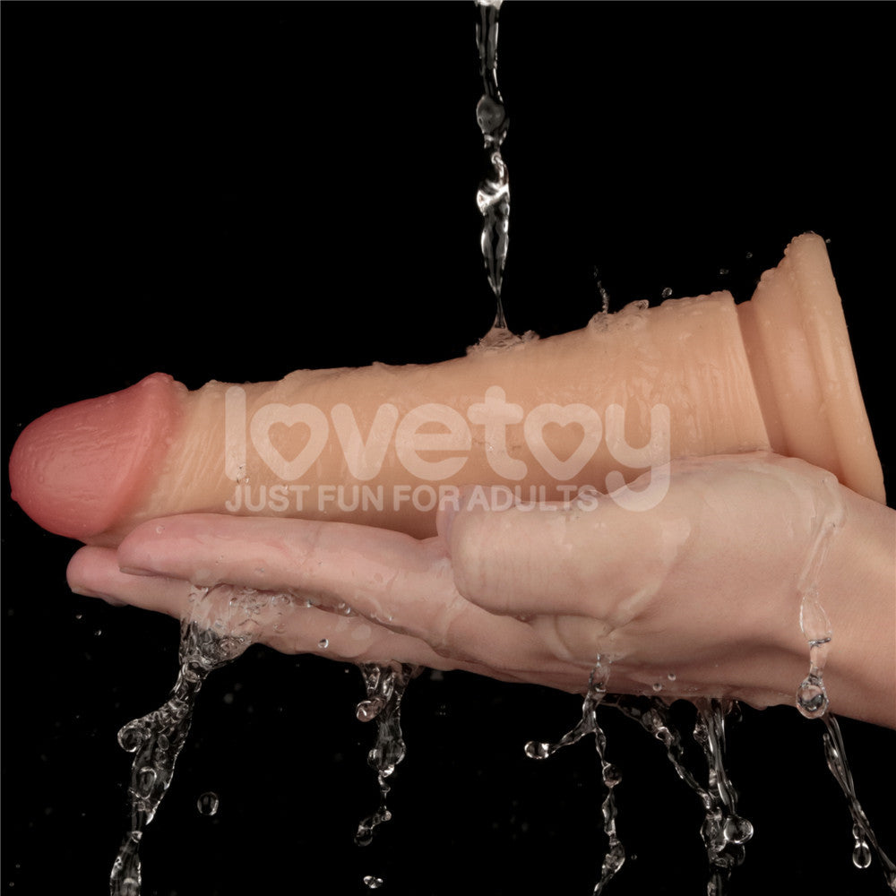 Lovetoy 7 Inch Power Basics Vibrating Dong - Flesh