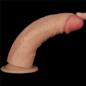 Lovetoy 7 Inch Power Basics Vibrating Dong - Flesh