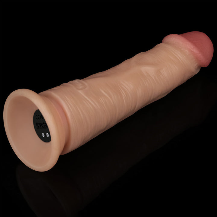 Lovetoy 7 Inch Power Basics Vibrating Dong - Flesh