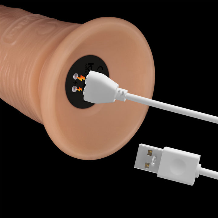 Lovetoy 7 Inch Power Basics Vibrating Dong - Flesh