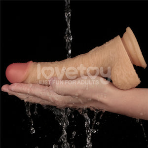 8.5 Inch Power Basics - Flesh Rechargeable Vibrating Dong
