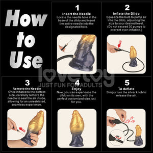 Aerosx 7.5 Inch Dual Density Inflatable Fantasy Dildo