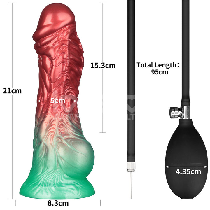 Aerosx 8 Inch Dual Density Inflatable Fantasy Dildo