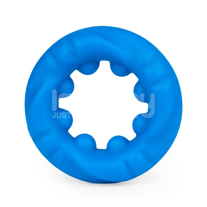 Pinnacle Pro Ridge Bump Cock Ring - Blue