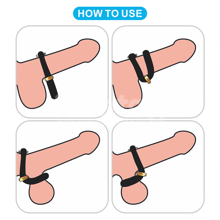 Pinnacle Pro Anyfit Stretcher - Black Adjustable Cock Ring