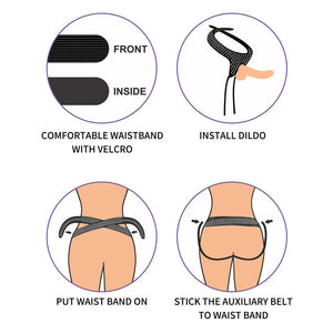 Ingen Easy Adjustable Strap-On Harness - Black