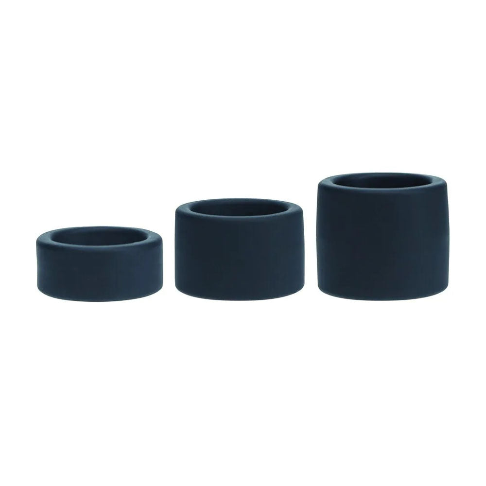 LEVELZ Liquid Silicone Black Ball Strap Stretchers - Set of 3 Sizes