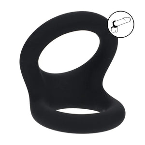 LEVELZ Double O Silicone Cock Ring - M - Black
