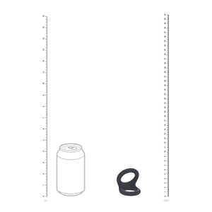 LEVELZ Double O Silicone Cock Ring - M - Black