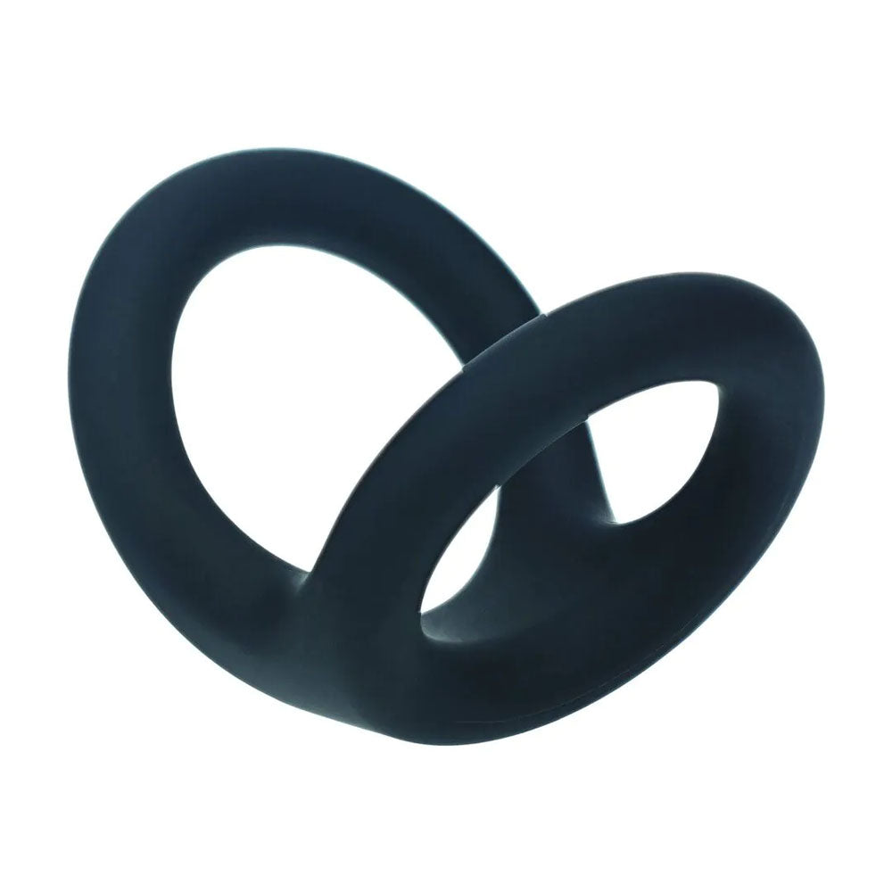 LEVELZ Double O Silicone Cock Ring - L - Black