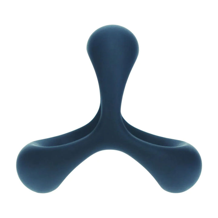 LEVELZ Tri O Ergo Silicone Black Cock & Balls Ring