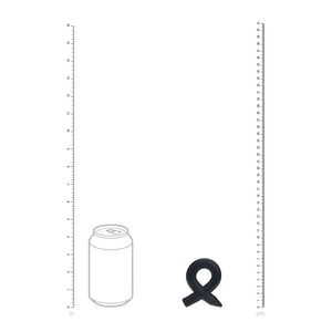 LEVELZ Pencil Liquid Silicone Cock Ring - Black