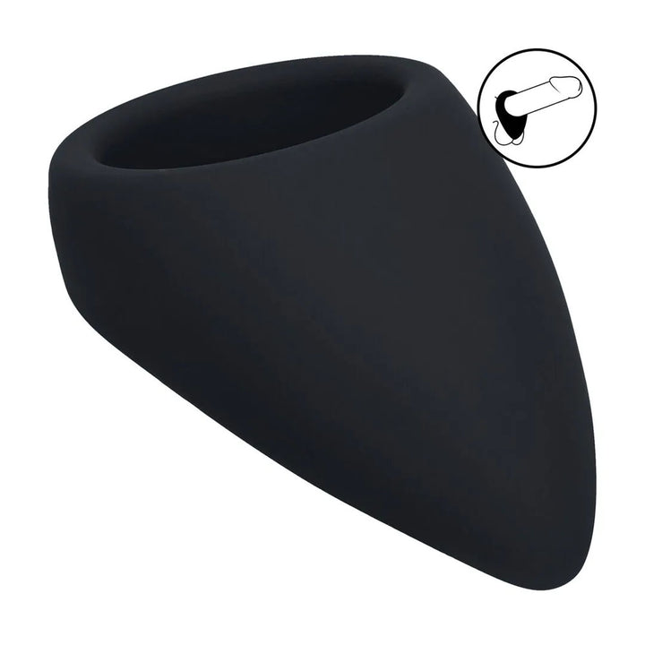 LEVELZ Teardrop Silicone Cock Ring - Black
