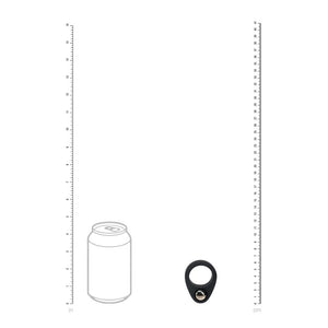 LEVELZ Single Weighted Ball Cock Ring - Black