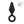 LEVELZ Silicone Anal Plug with Loop - Small - Black