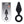LEVELZ Silicone Anal Plug with Loop - Medium - Black