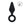 LEVELZ Silicone Anal Plug Large with Loop - Black