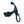 LEVELZ Rippled with Hard Loop Small Prostate Massager - Black